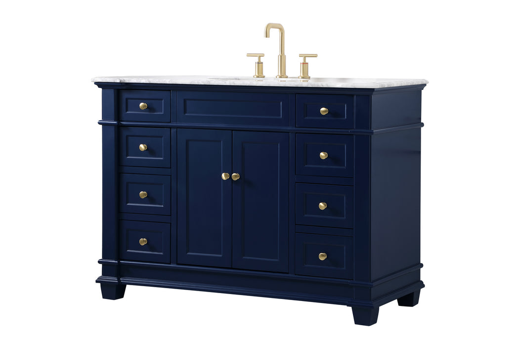 Elegant Lighting VF50048BL Bathroom Vanity Set, Blue