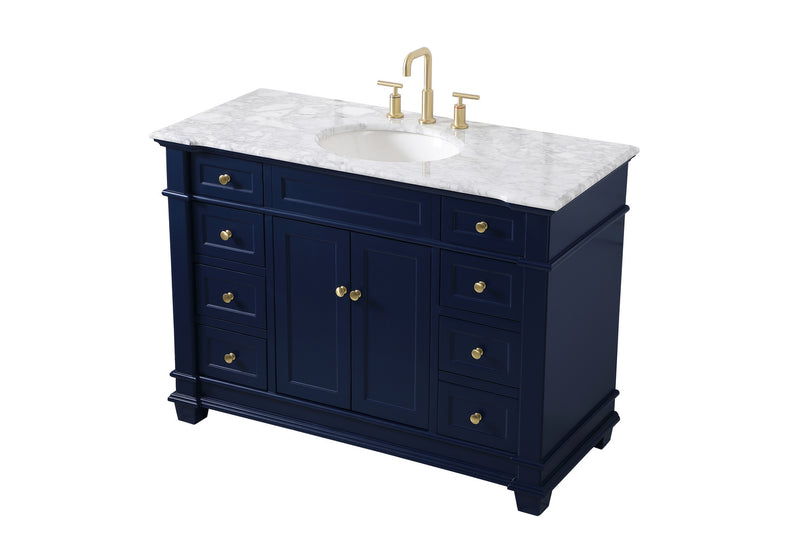Elegant Lighting VF50048BL Bathroom Vanity Set, Blue