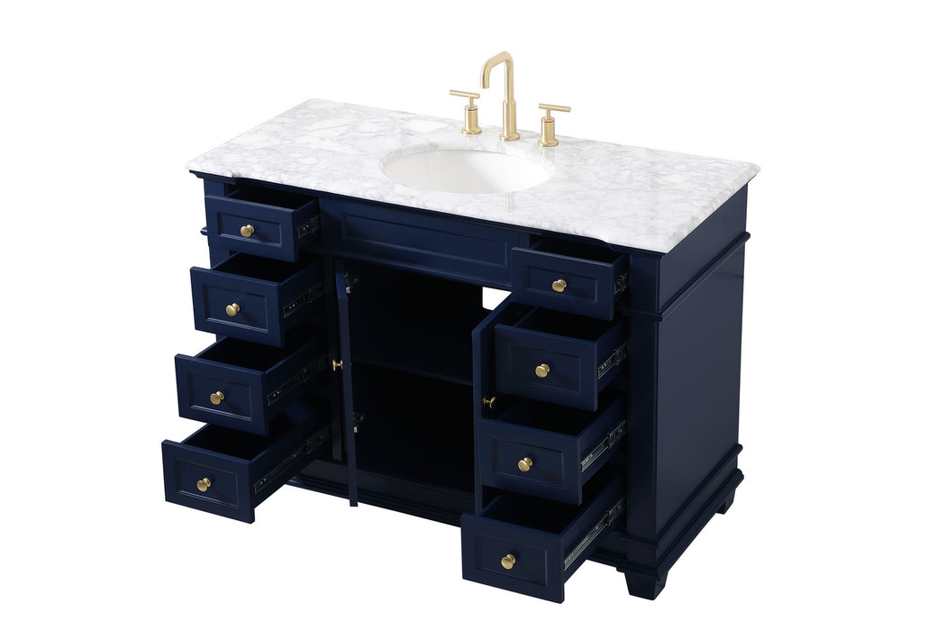 Elegant Lighting VF50048BL Bathroom Vanity Set, Blue