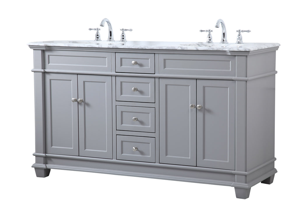 Elegant Lighting VF50060DGR Bathroom Vanity Set, Grey