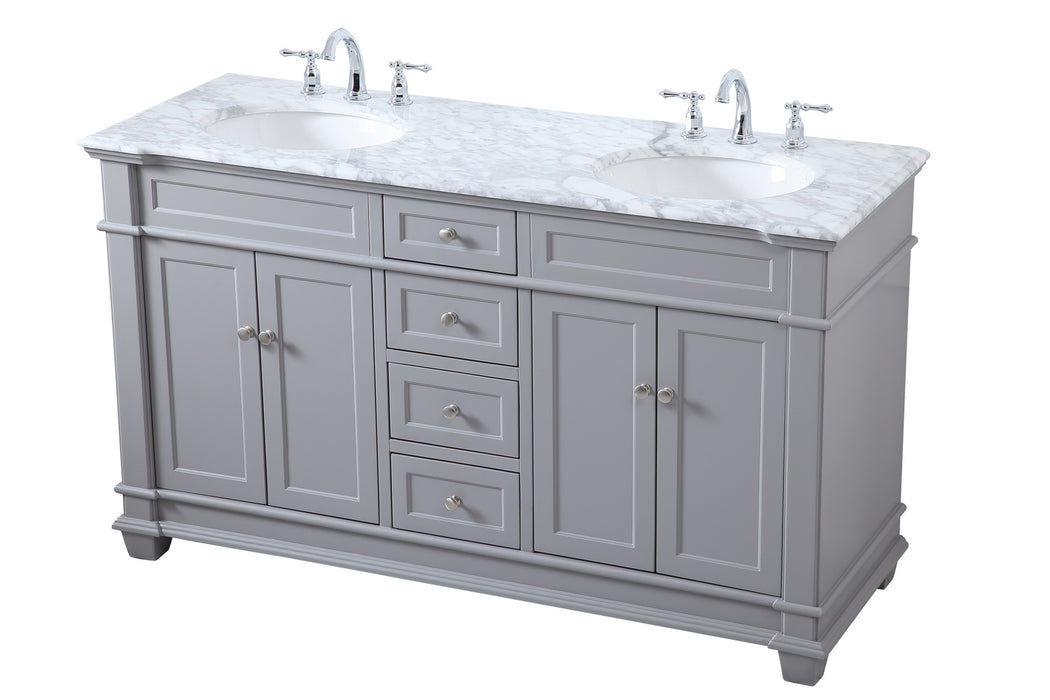 Elegant Lighting VF50060DGR Bathroom Vanity Set, Grey