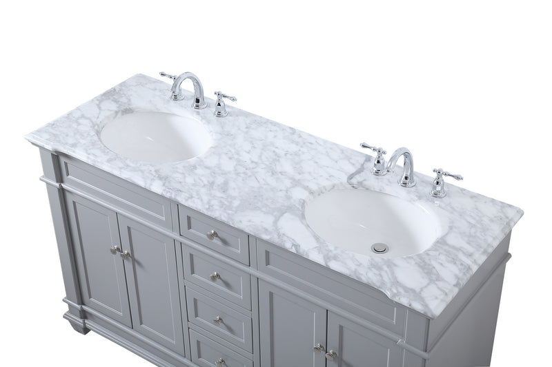 Elegant Lighting VF50060DGR Bathroom Vanity Set, Grey