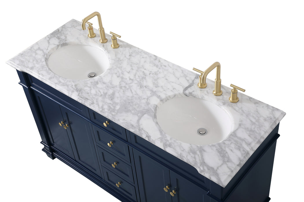 Elegant Lighting VF50060DBL Bathroom Vanity Set, Blue