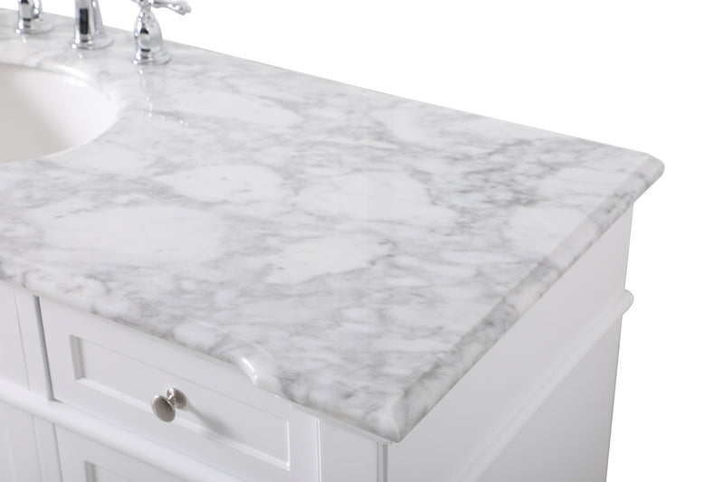 Elegant Lighting VF50060WH Bathroom Vanity Set, White