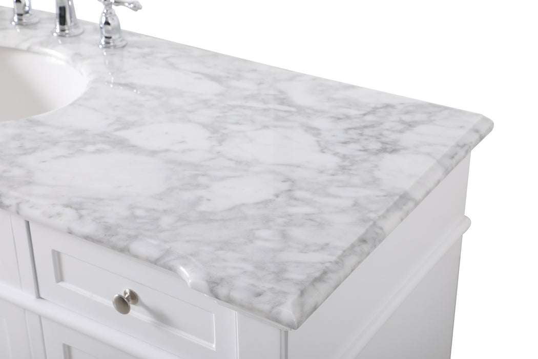 Elegant Lighting VF50060WH Bathroom Vanity Set, White