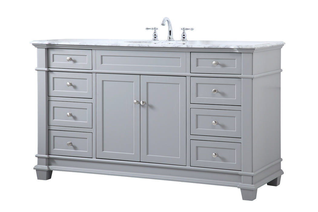 Elegant Lighting VF50060GR Bathroom Vanity Set, Grey
