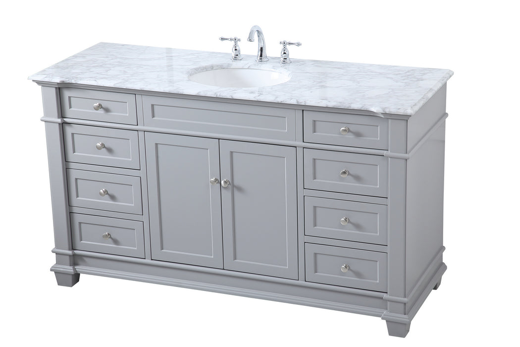 Elegant Lighting VF50060GR Bathroom Vanity Set, Grey