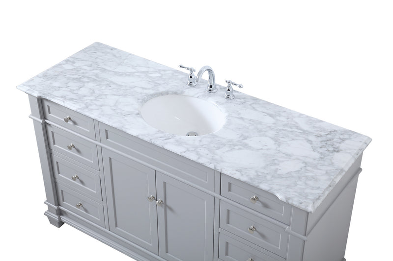 Elegant Lighting VF50060GR Bathroom Vanity Set, Grey