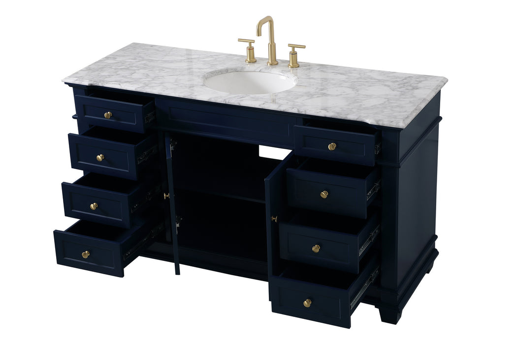 Elegant Lighting VF50060BL Bathroom Vanity Set, Blue