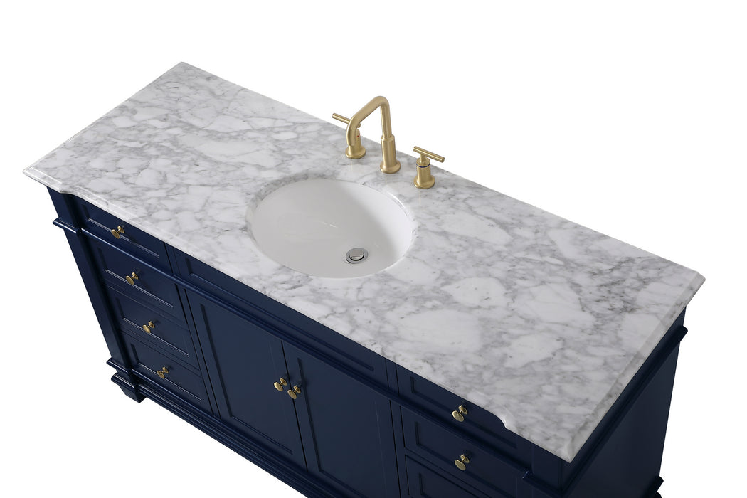 Elegant Lighting VF50060BL Bathroom Vanity Set, Blue