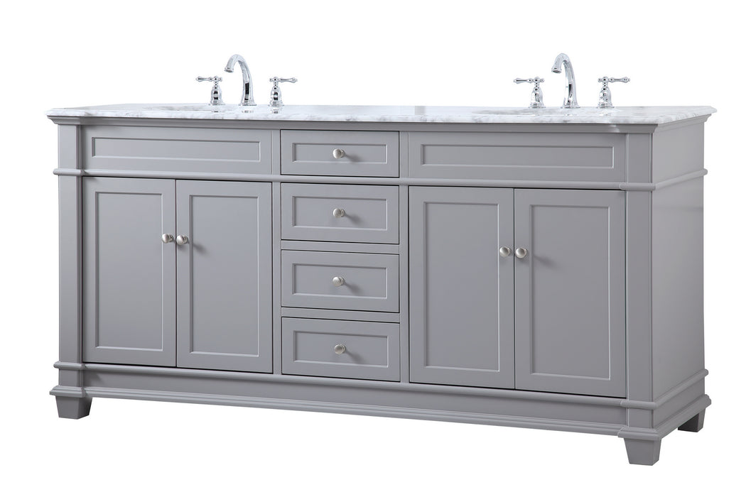 Elegant Lighting VF50072DGR Bathroom Vanity Set, Grey