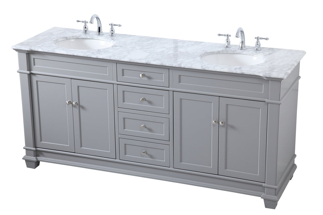 Elegant Lighting VF50072DGR Bathroom Vanity Set, Grey