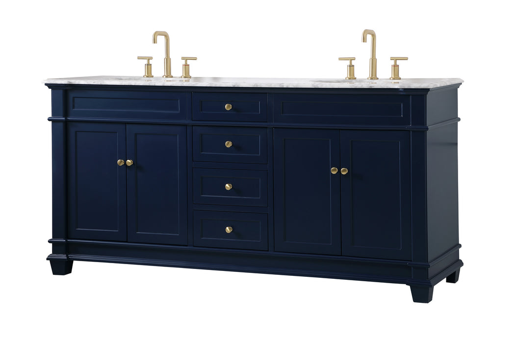 Elegant Lighting VF50072DBL Bathroom Vanity Set, Blue