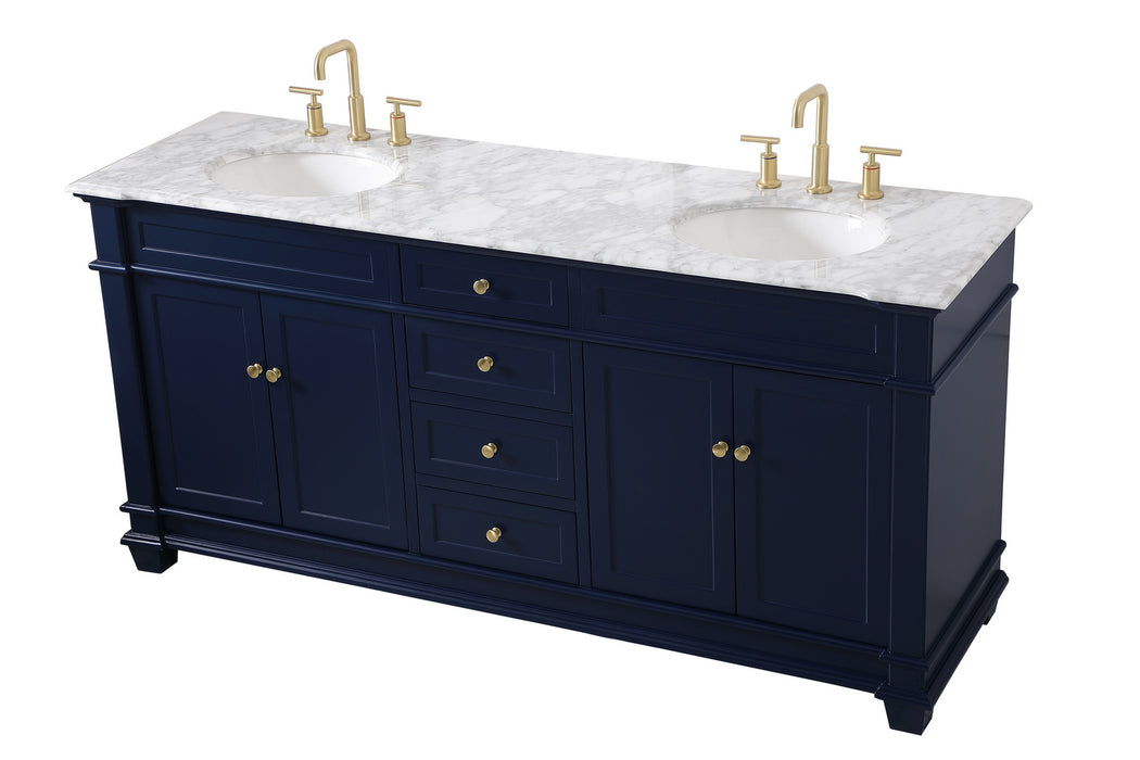 Elegant Lighting VF50072DBL Bathroom Vanity Set, Blue