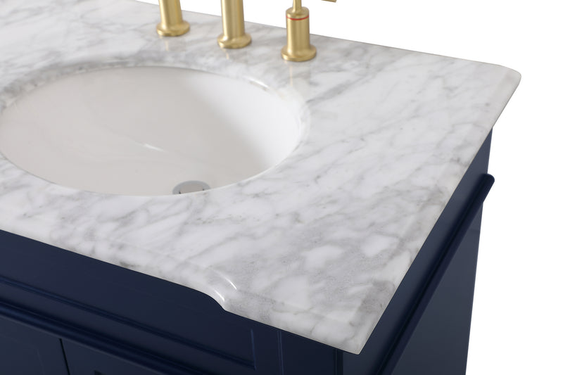 Elegant Lighting VF50072DBL Bathroom Vanity Set, Blue