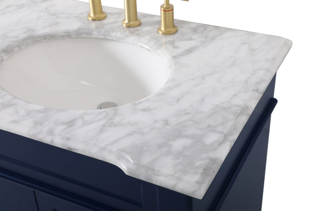 Elegant Lighting VF50072DBL Bathroom Vanity Set, Blue