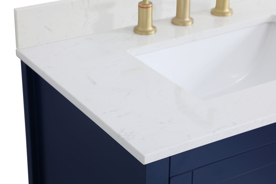 Elegant Lighting VF16030BL-BS Bathroom Vanity Set, Blue