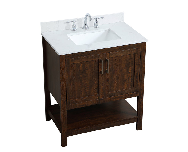 Elegant Lighting VF16030EX-BS Bathroom Vanity Set, Expresso