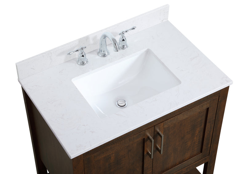 Elegant Lighting VF16030EX-BS Bathroom Vanity Set, Expresso