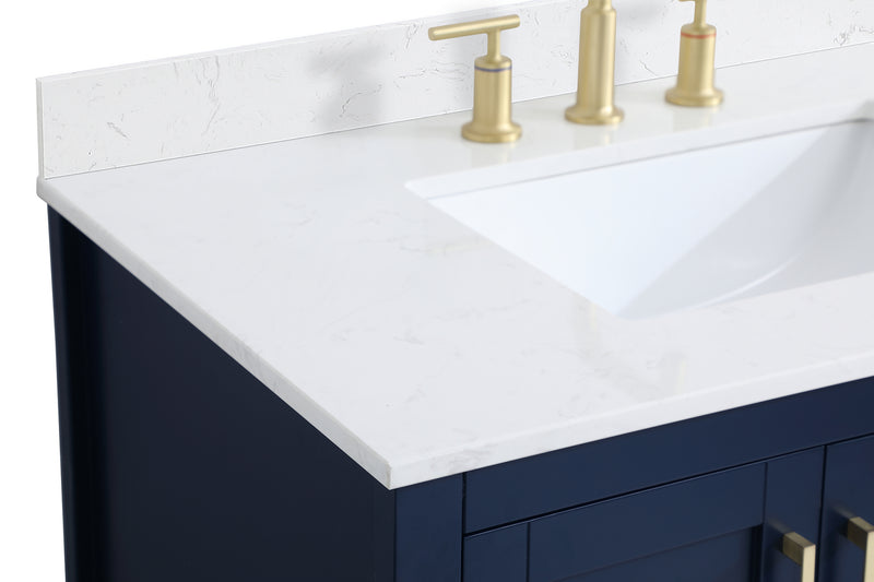 Elegant Lighting VF16036BL-BS Bathroom Vanity Set, Blue