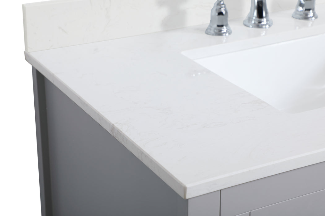 Elegant Lighting VF16036GR-BS Bathroom Vanity Set, Grey