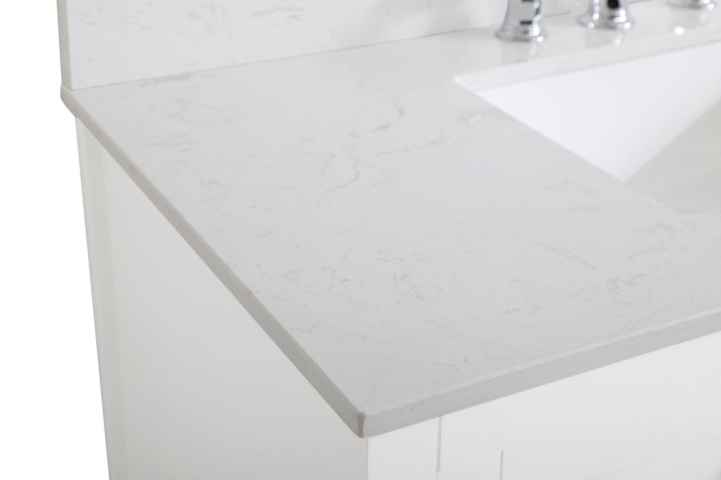 Elegant Lighting VF16042WH-BS Bathroom Vanity Set, White