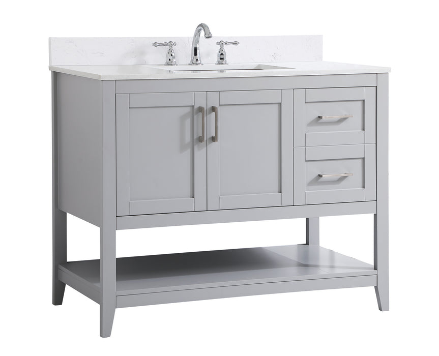 Elegant Lighting VF16042GR-BS Bathroom Vanity Set, Grey