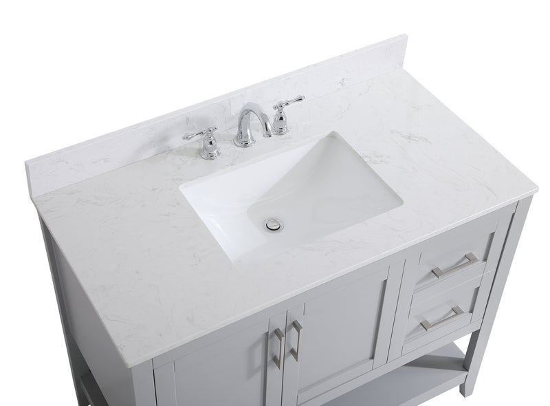 Elegant Lighting VF16042GR-BS Bathroom Vanity Set, Grey