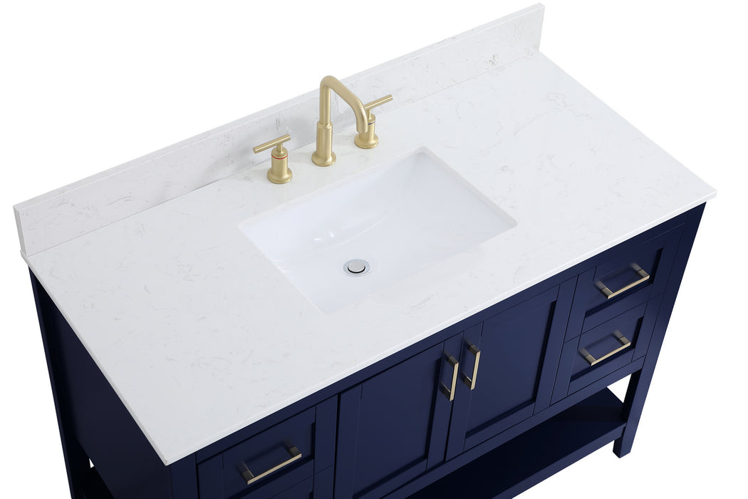 Elegant Lighting VF16048BL-BS Bathroom Vanity Set, Blue