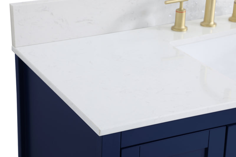 Elegant Lighting VF16048BL-BS Bathroom Vanity Set, Blue
