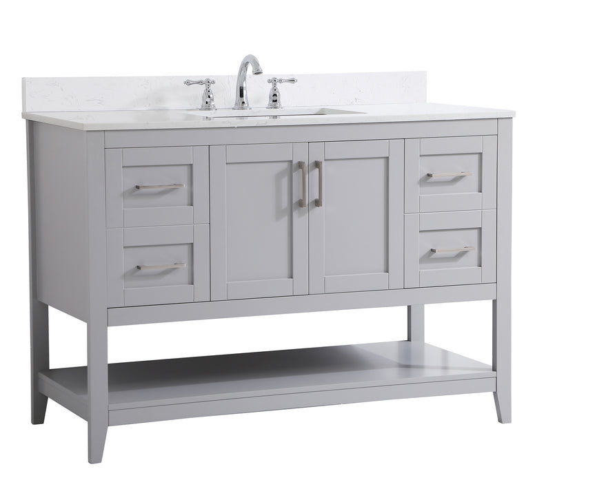 Elegant Lighting VF16048GR-BS Bathroom Vanity Set, Grey