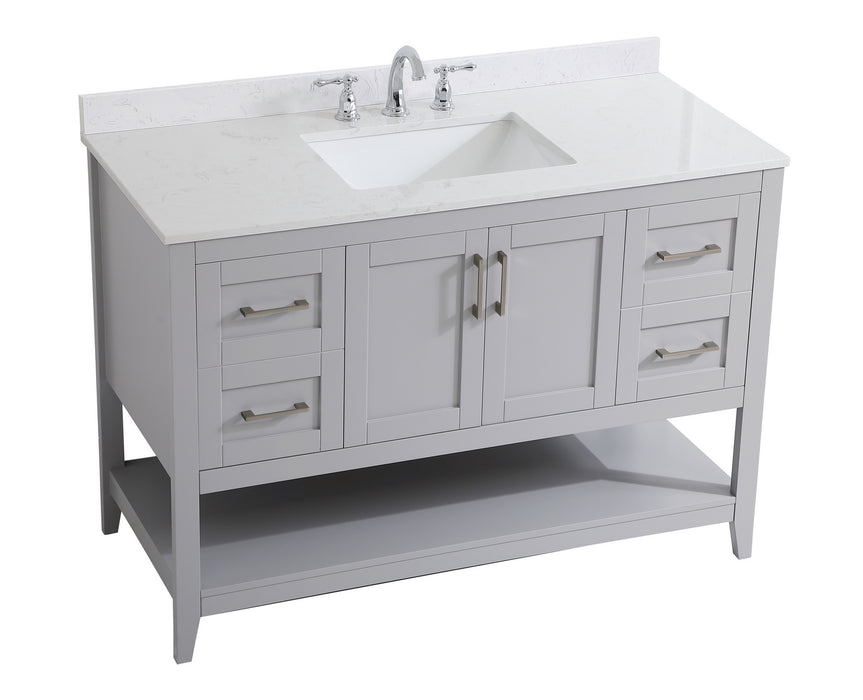 Elegant Lighting VF16048GR-BS Bathroom Vanity Set, Grey