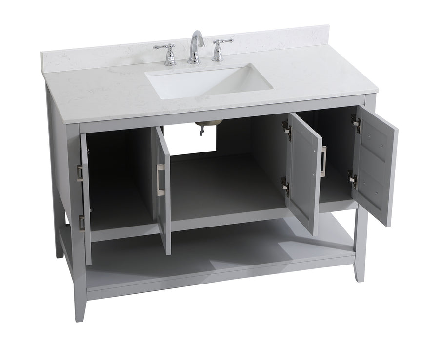 Elegant Lighting VF16048GR-BS Bathroom Vanity Set, Grey