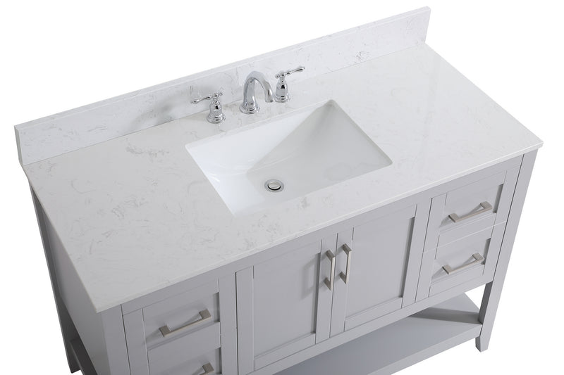 Elegant Lighting VF16048GR-BS Bathroom Vanity Set, Grey