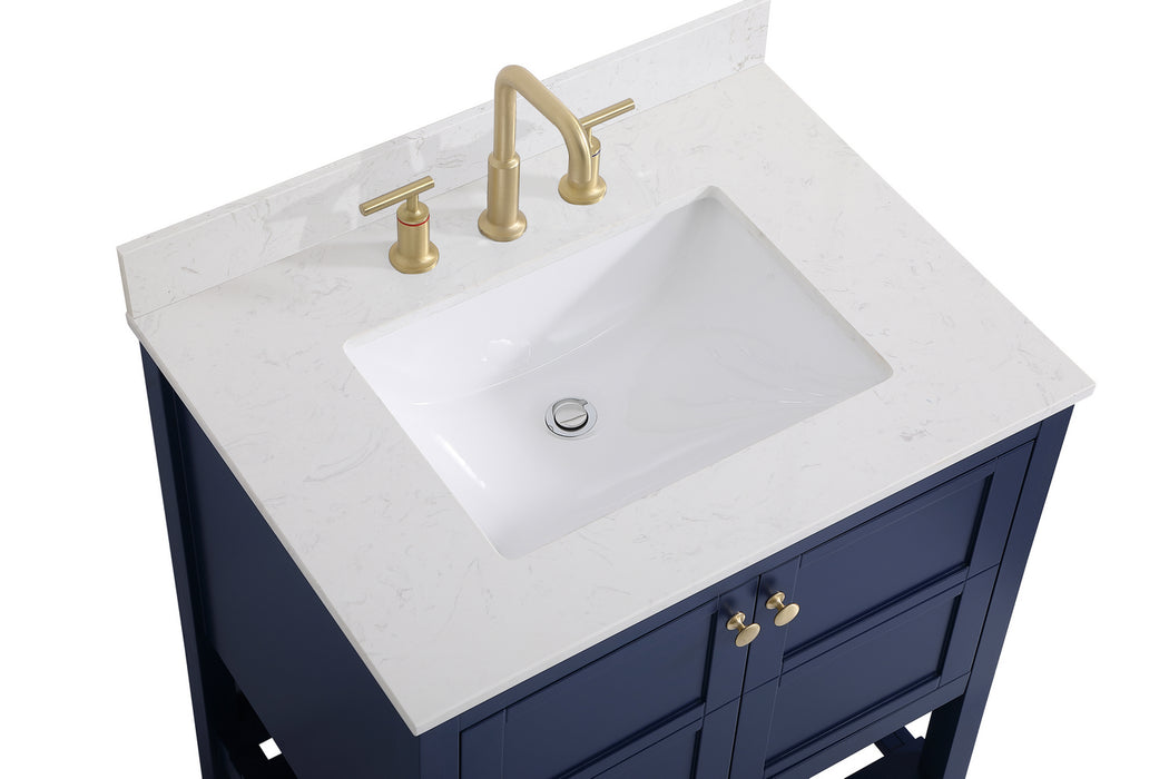Elegant Lighting VF16430BL-BS Bathroom Vanity Set, Blue