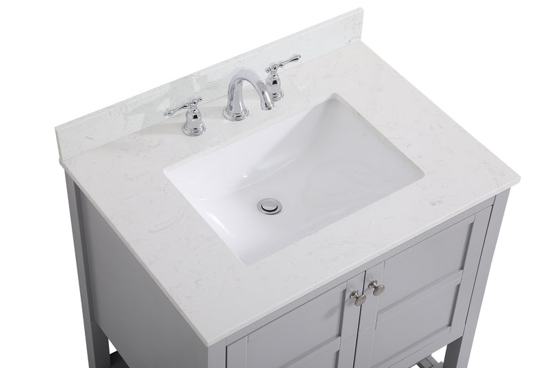 Elegant Lighting VF16430GR-BS Bathroom Vanity Set, Gray