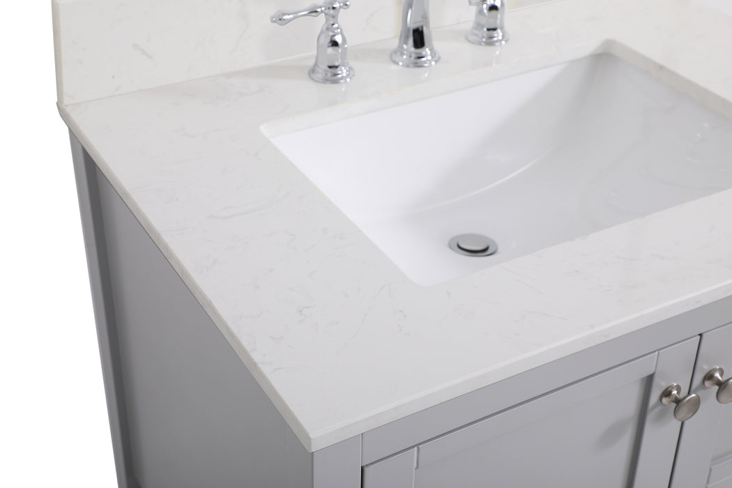 Elegant Lighting VF16430GR-BS Bathroom Vanity Set, Gray