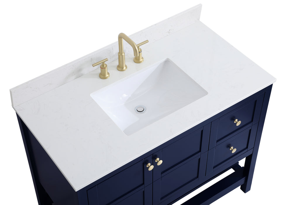 Elegant Lighting VF16442BL-BS Bathroom Vanity Set, Blue