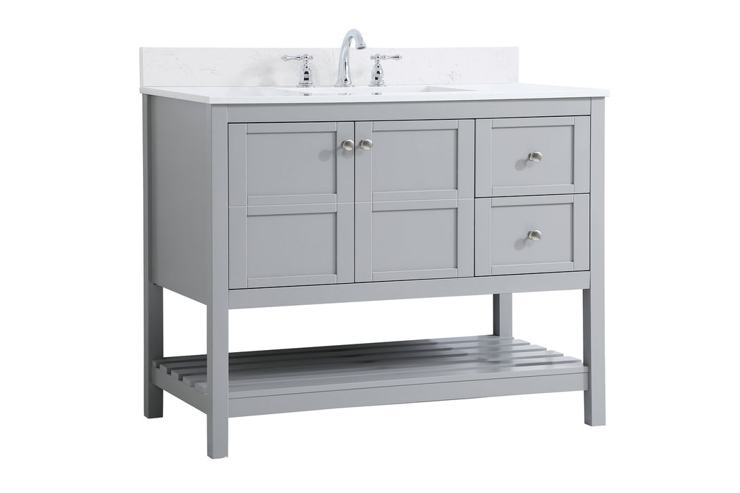 Elegant Lighting VF16442GR-BS Bathroom Vanity Set, Gray