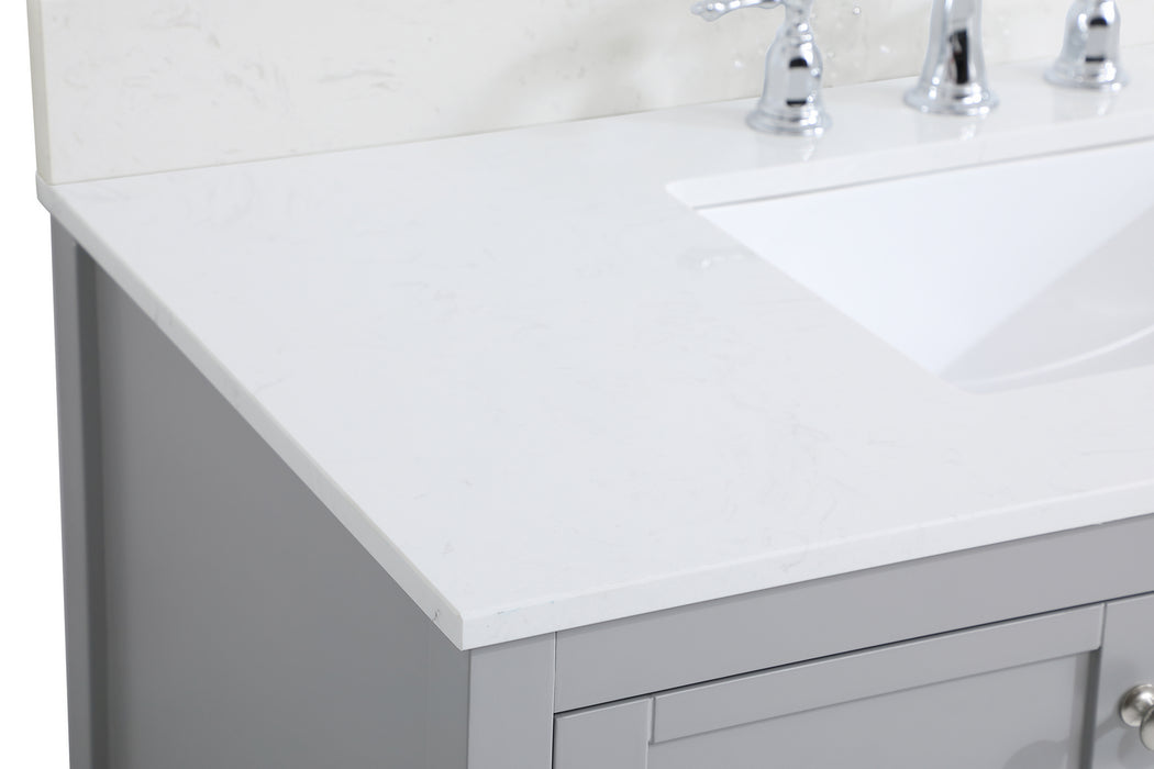 Elegant Lighting VF16442GR-BS Bathroom Vanity Set, Gray