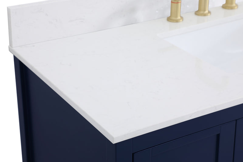 Elegant Lighting VF16448BL-BS Bathroom Vanity Set, Blue