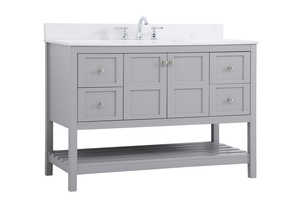 Elegant Lighting VF16448GR-BS Bathroom Vanity Set, Gray