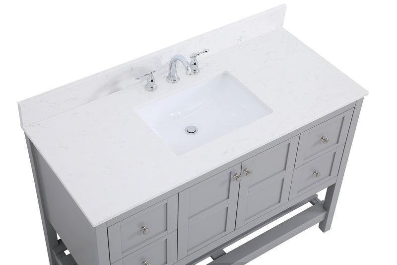 Elegant Lighting VF16448GR-BS Bathroom Vanity Set, Gray