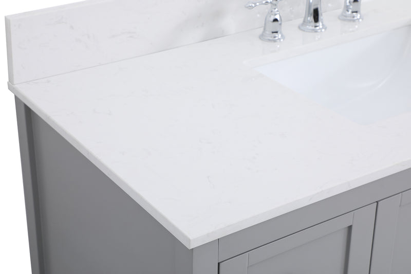 Elegant Lighting VF16448GR-BS Bathroom Vanity Set, Gray