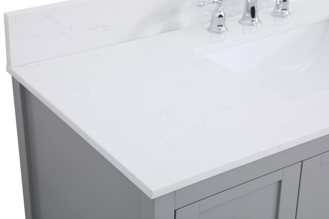 Elegant Lighting VF16448GR-BS Bathroom Vanity Set, Gray