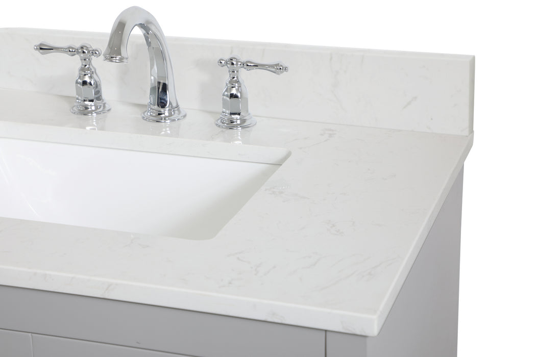 Elegant Lighting VF17030GR-BS Bathroom Vanity Set, Grey