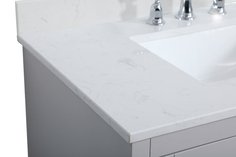 Elegant Lighting VF17036GR-BS Bathroom Vanity Set, Grey