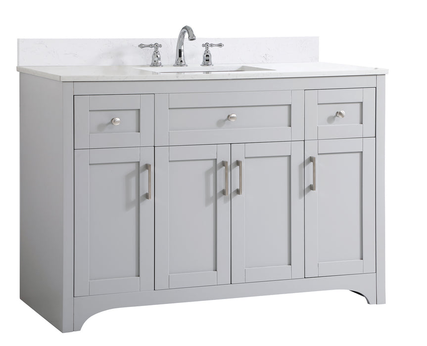 Elegant Lighting VF17048GR-BS Bathroom Vanity Set, Grey