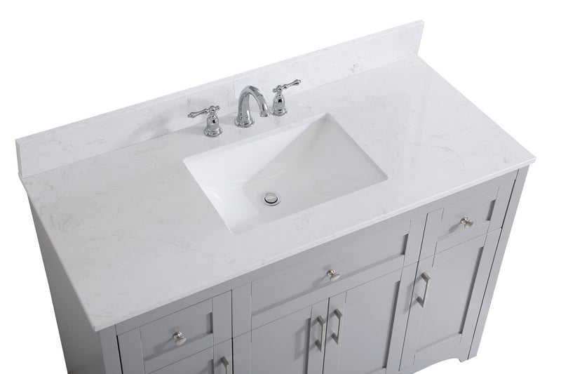 Elegant Lighting VF17048GR-BS Bathroom Vanity Set, Grey