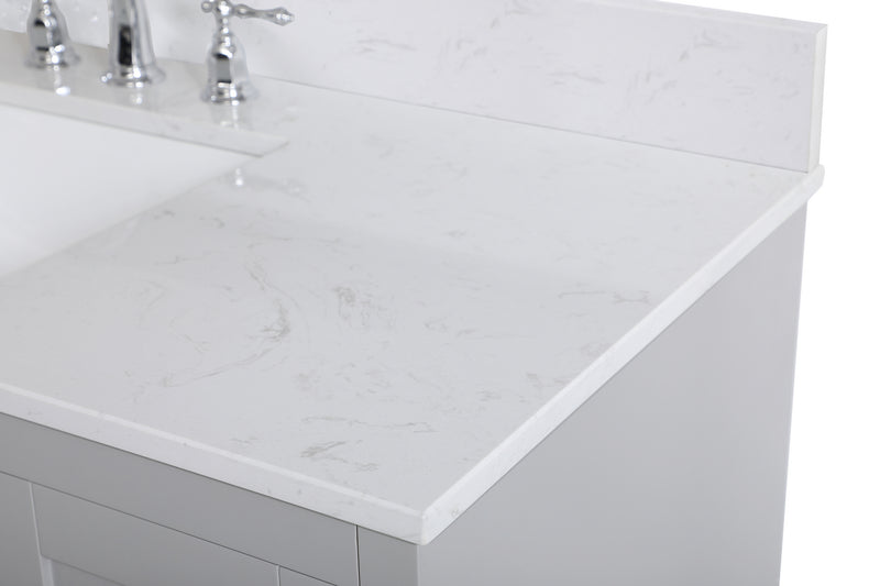 Elegant Lighting VF17048GR-BS Bathroom Vanity Set, Grey